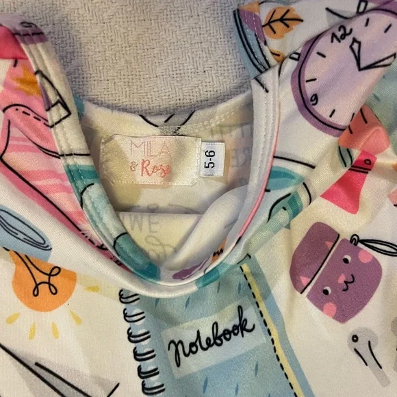 Mila & Rose School is Cool 3/4 Sleeve Pocket Twirl Dress - Picture 4 of 5